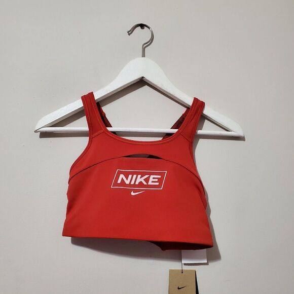 Nike Pro SwooshWomen's Sz XL Medium-Support Non-Padded Graphic Sports Bra - Picture 1 of 9